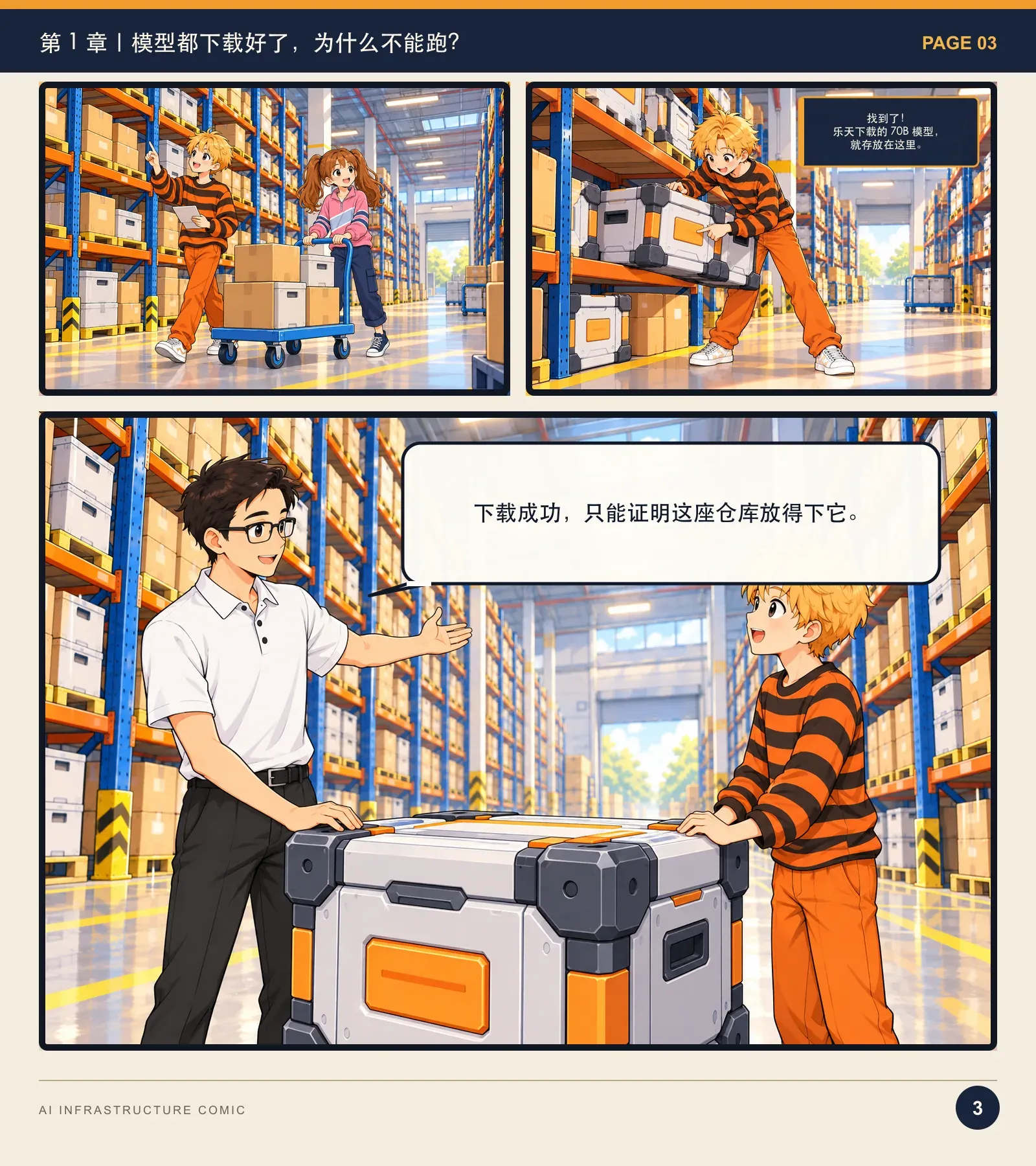 模型为什么跑不起来？——漫画读懂 AI Infra · 第 3 页