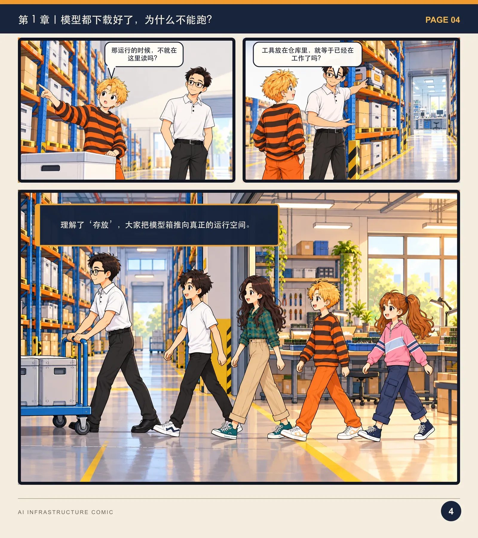 模型为什么跑不起来？——漫画读懂 AI Infra · 第 4 页