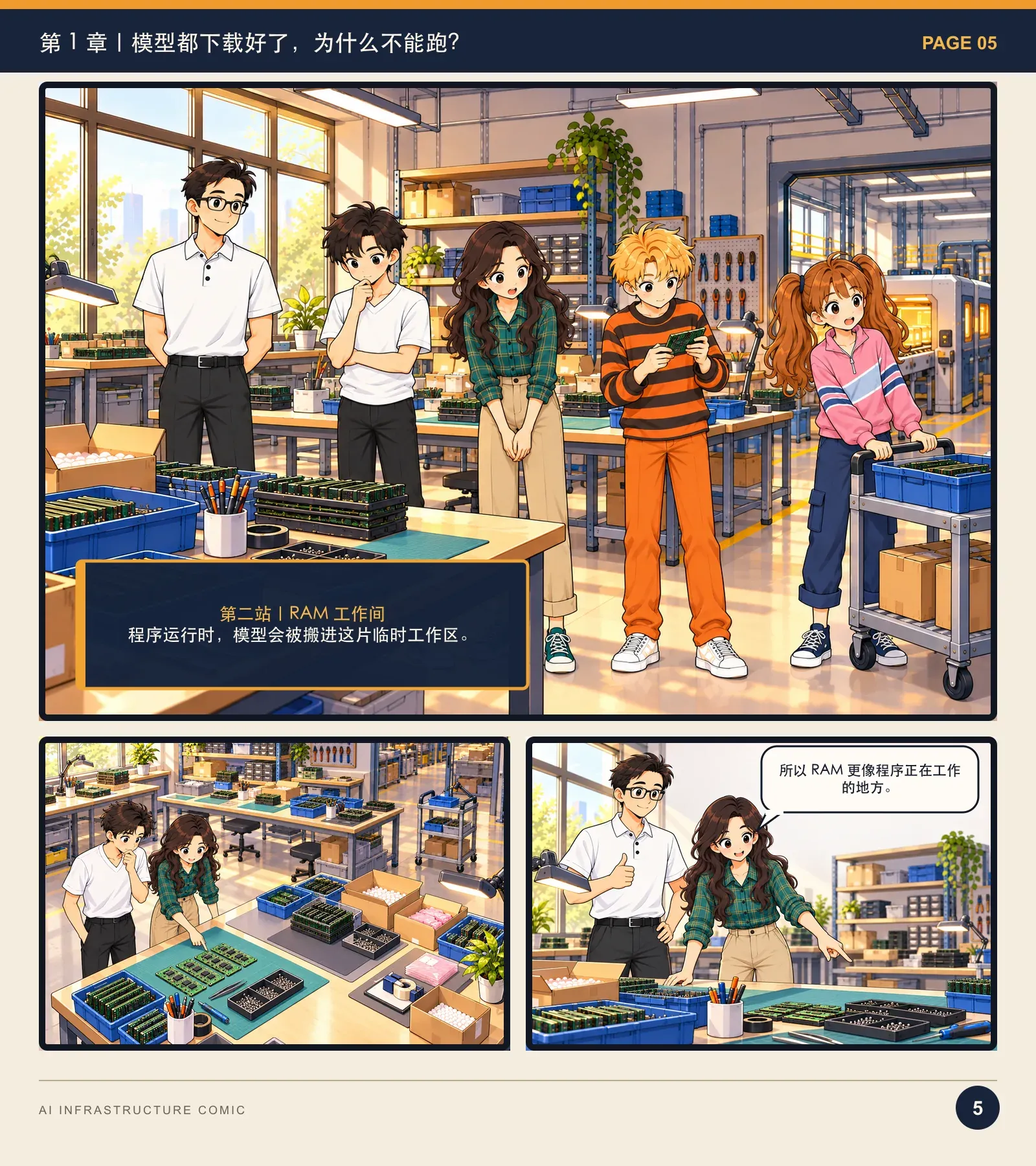 模型为什么跑不起来？——漫画读懂 AI Infra · 第 5 页