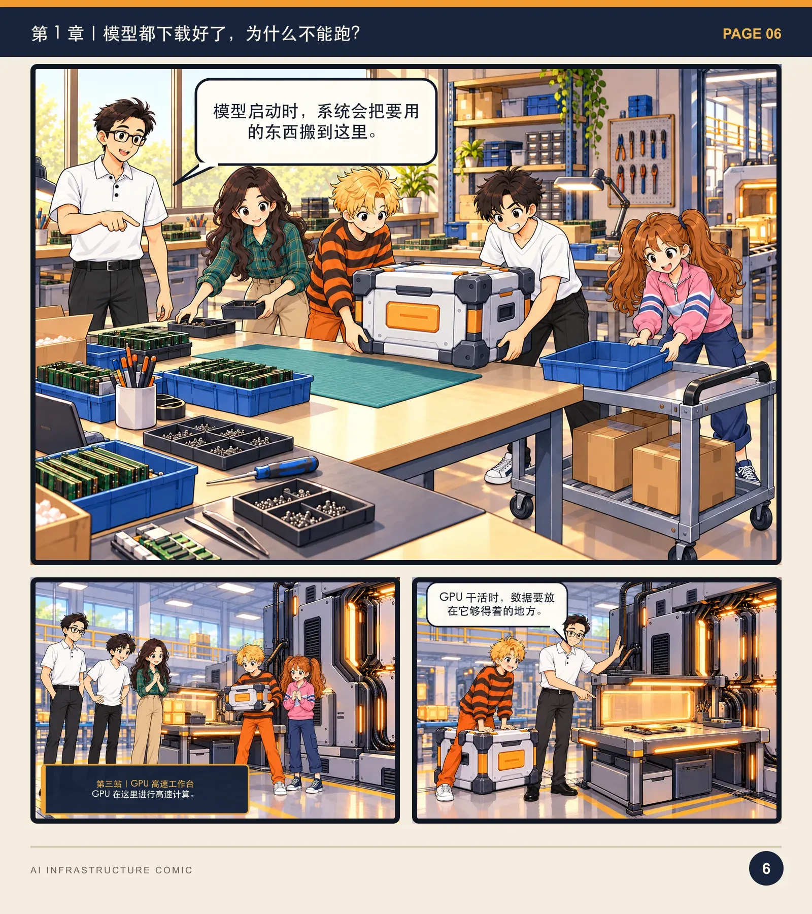 模型为什么跑不起来？——漫画读懂 AI Infra · 第 6 页