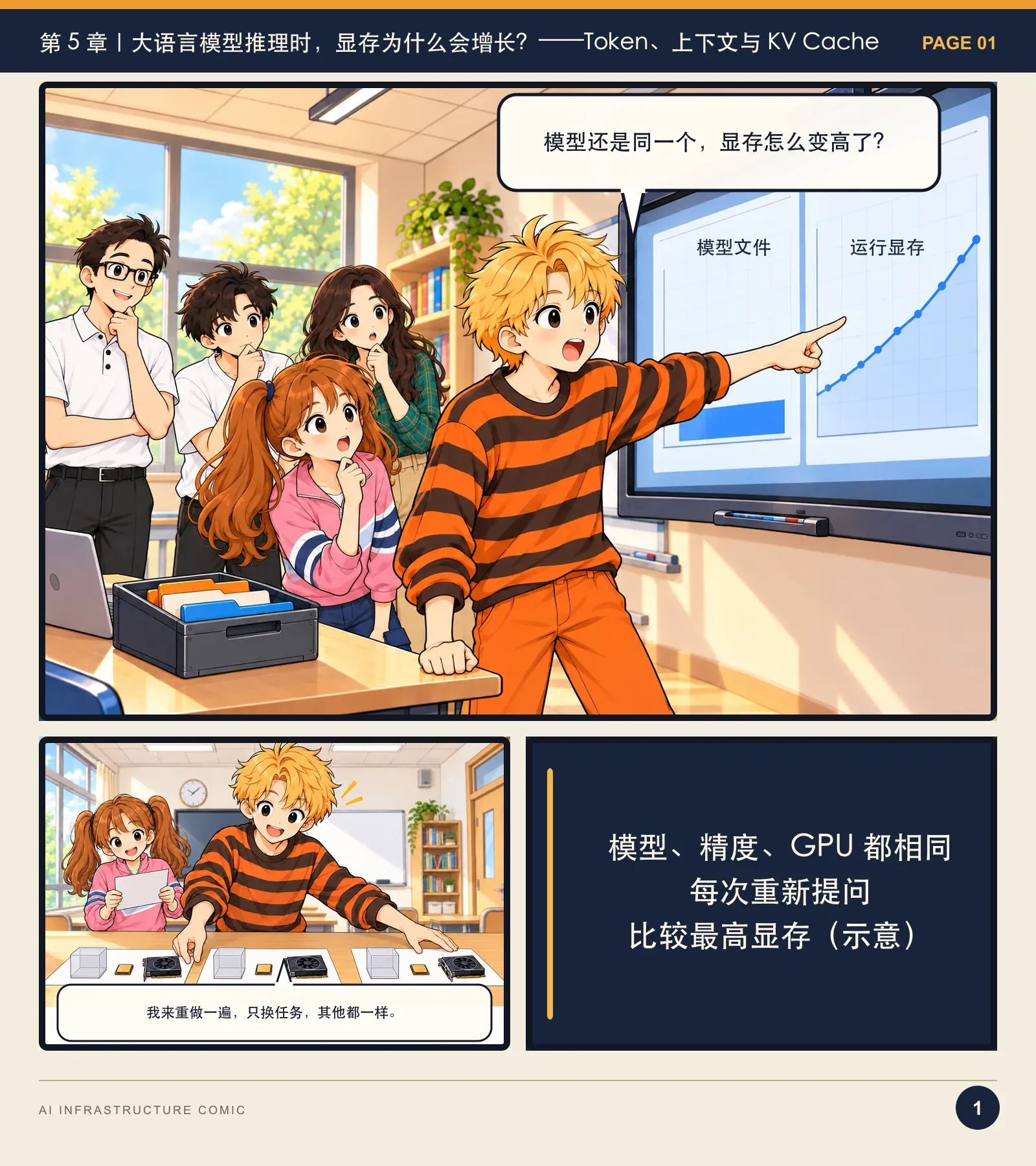 模型为什么跑不起来？——漫画读懂 AI Infra · 第 1 页